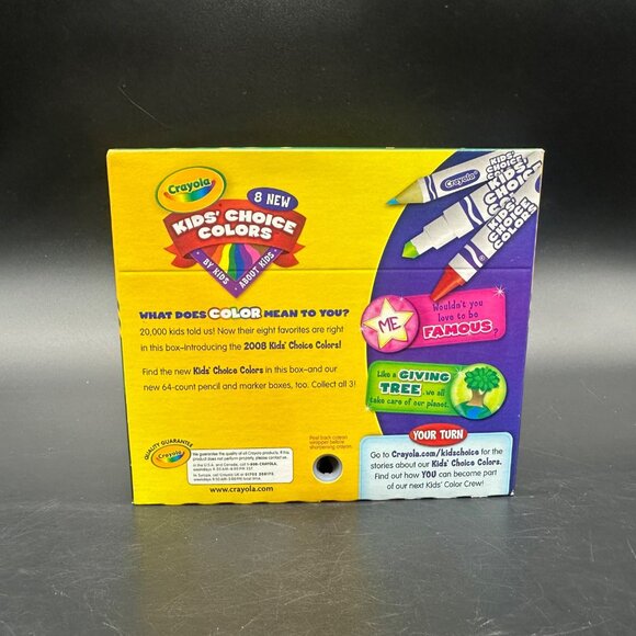 Crayola Crayons 50th Birthday Edition 64 Unopened Box Built In Sharpener 2008 - Picture 3 of 11